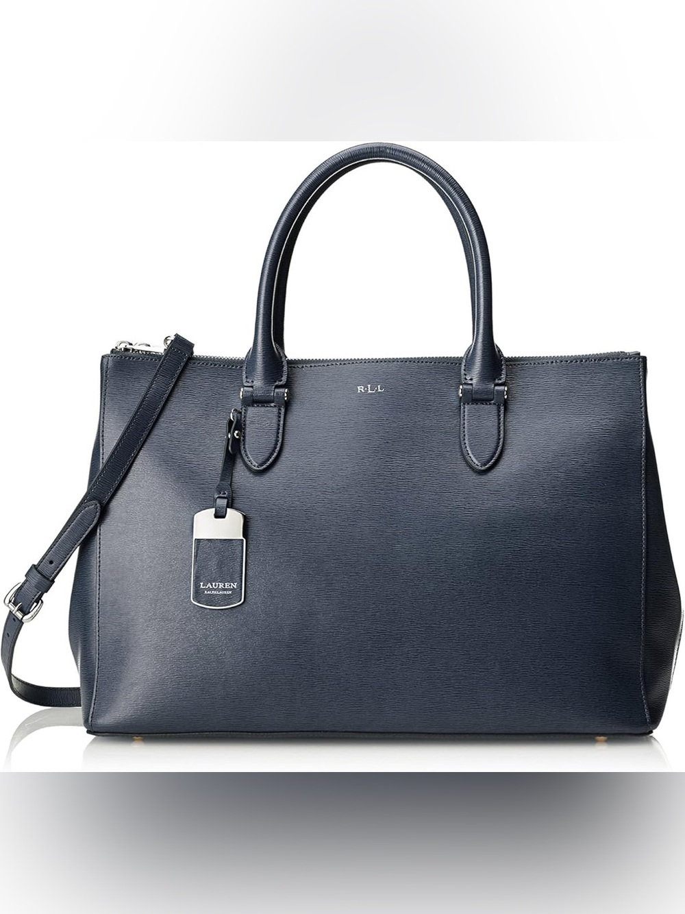 Lauren Ralph Lauren Newbury Double-Zip Leather Satchel - Black